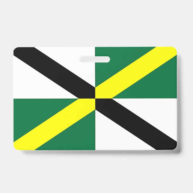 Name Badge with flag of Monterey City (Front)