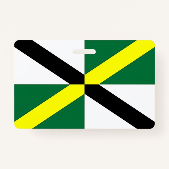 Name Badge with flag of Monterey City (Front)