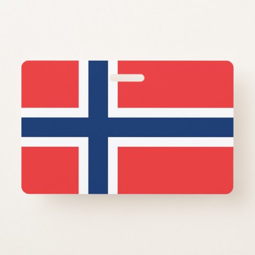 Name Badge with flag of Norway