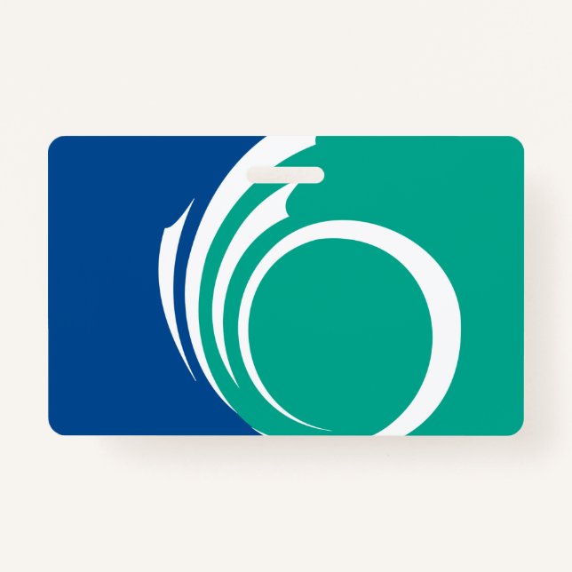 Name Badge with flag of Ottawa, Canada (Front)