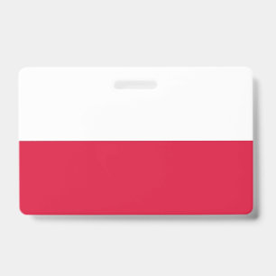Name Badge with flag of Poland