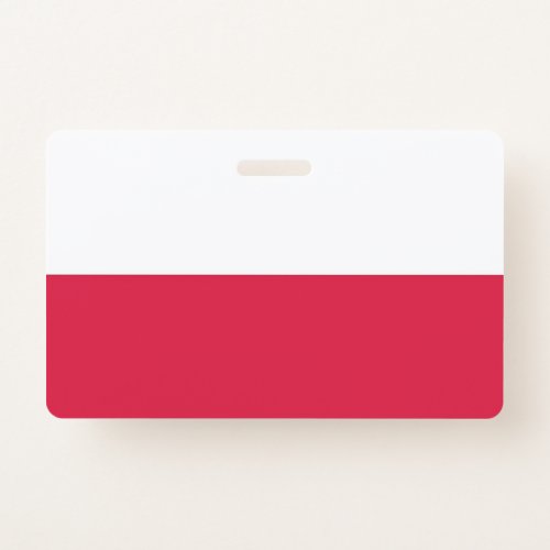 Name Badge with flag of Poland