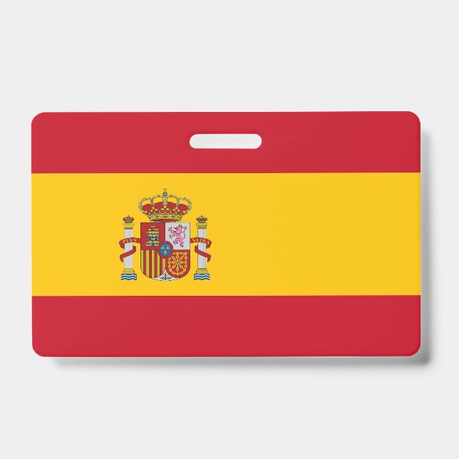 Name Badge with flag of Spain (Front)