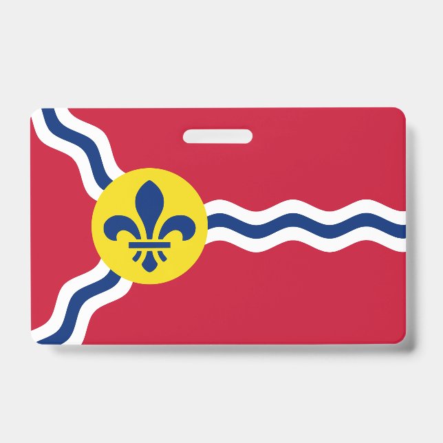 Name Badge with flag of St. Louis (Front)