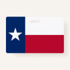 Name Badge with flag of Texas, USA | Zazzle