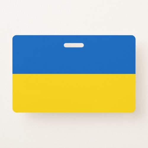 Name Badge with flag of Ukraine