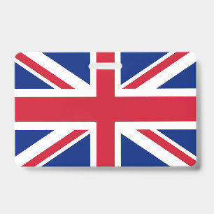 Name Badge with flag of United Kingdom