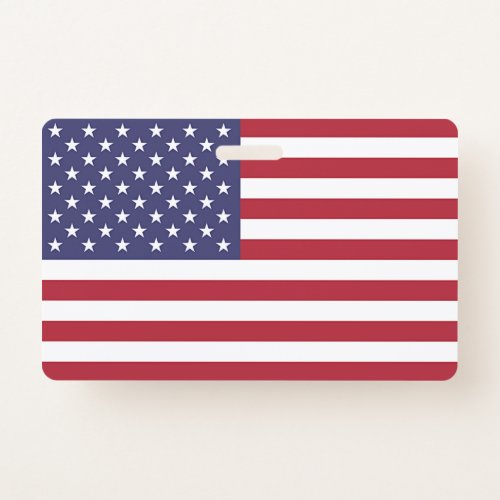 Name Badge with flag of United States of America