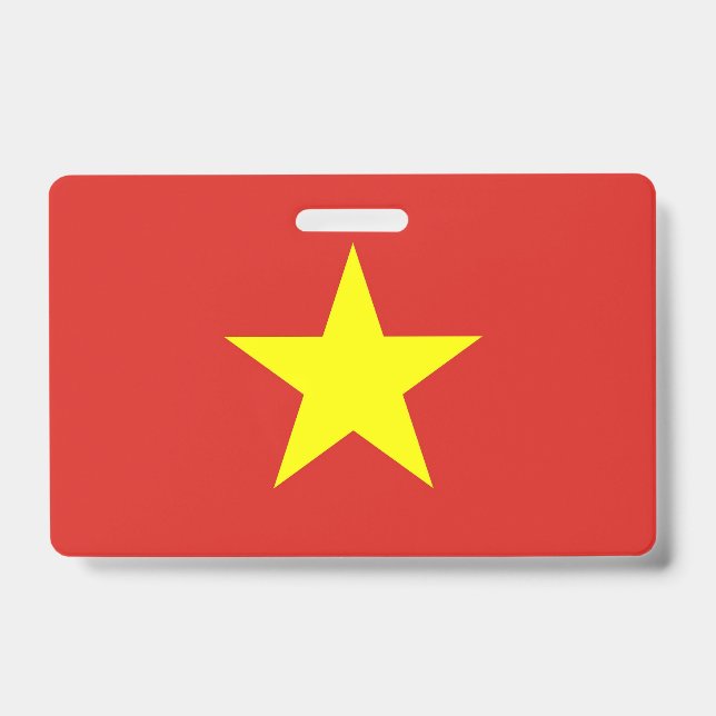 Name Badge with flag of Vietnam (Front)