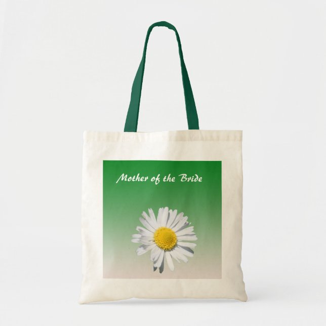 Name bag,daisy flower tote bag (Front)