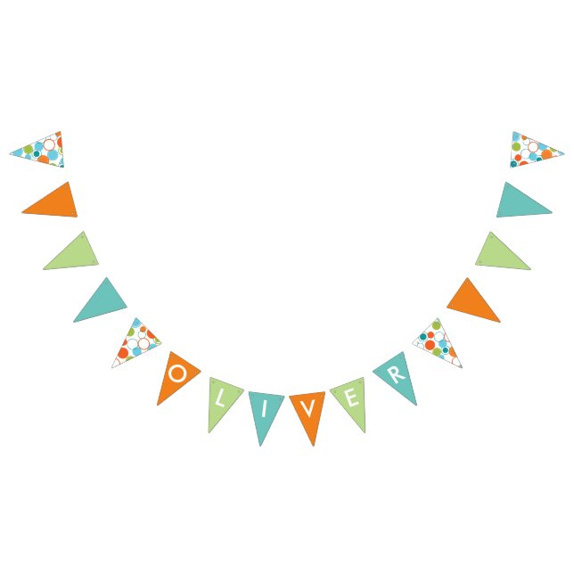 Name Banner with Circle Pattern (All)