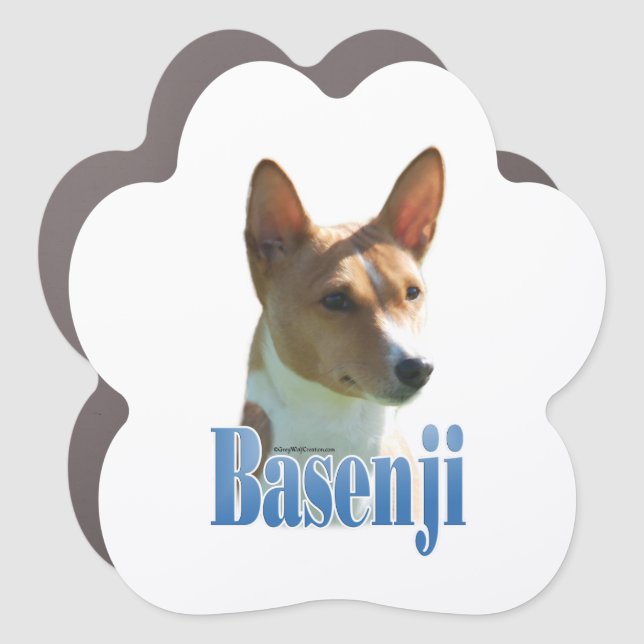 Name Basenji  Car Magnet (Front)