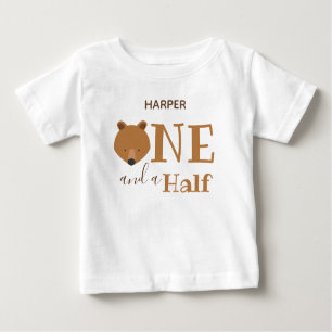Name Bear 18 Months One and a Half Birthday Baby T-Shirt