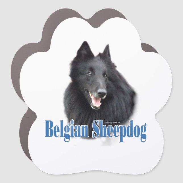 Name Belgian Sheepdog  Car Magnet (Front)