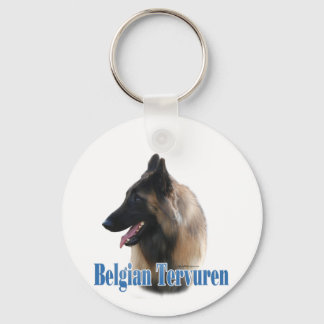Name Belgian Tervuren Keychain