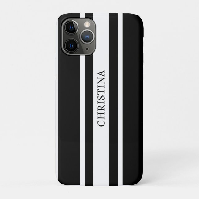 Name Black Design, Custom Name Black Case-Mate iPhone Case (Back)