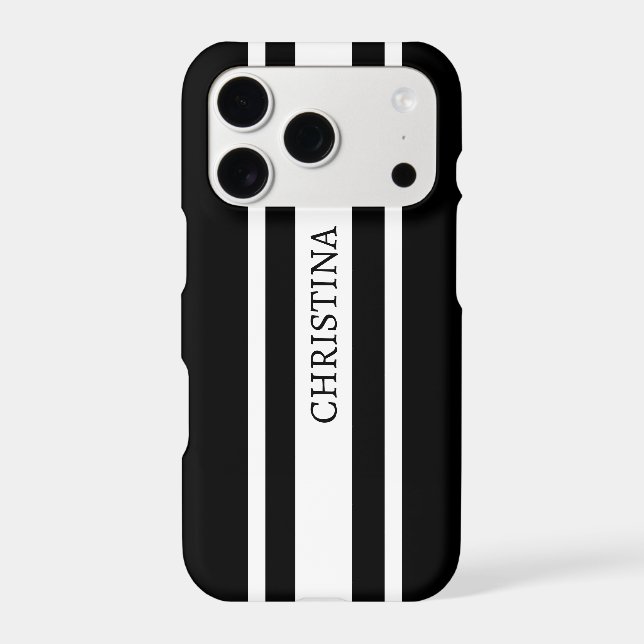 Name Black Design, Custom Name Black Iphone Case (Back)