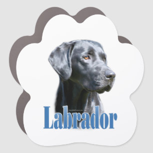 Name Black Labrador Car Magnet