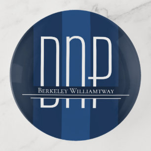 Name Blue DNP Graduation Trinket Tray
