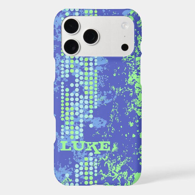 name blue green surf style iphone  Case-Mate iPhone case (Back)