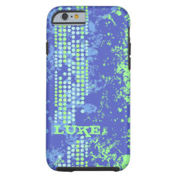 name blue green surf style iphone tough case