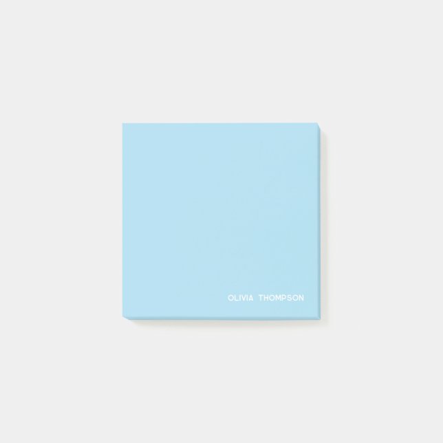 Name Blue Sticky  Post-it Notes (Front)