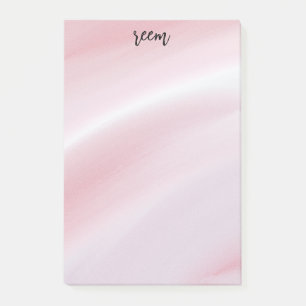 name blush pink post-it notes