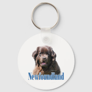 Name Brown Newfoundland Keychain