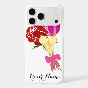 Name case. personalized Flower bouquet iPhone 17 Pro Max Case