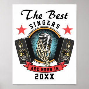 Name Choir Singer Birthday Poster