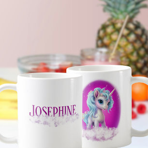 Name cloud Unicorn Pink Coffee Mug
