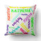 Name Collage Pillow in Bright Electric Colors