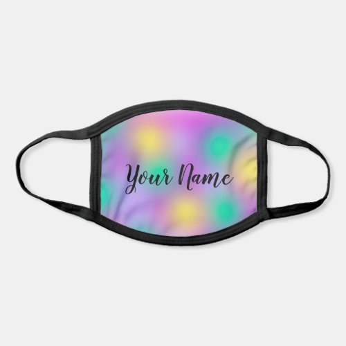 Name Color Therapy Holographic Cotton Covid Face Mask