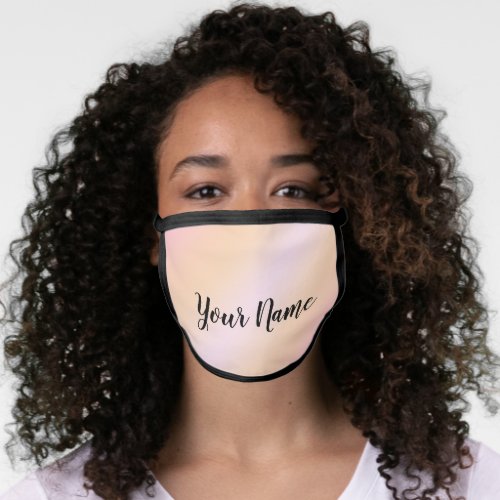 Name Color Therapy Rose Abstarct Blush Face Mask