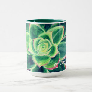 Name Combo Mug Plant Painting
