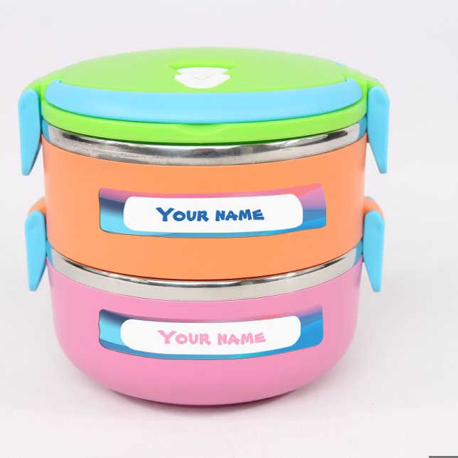  Name coral blue kids name labels (Creator Uploaded)