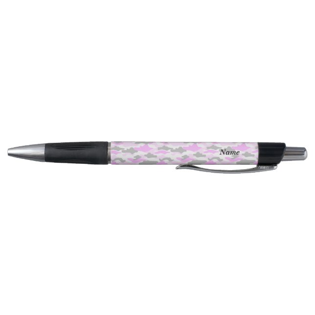 Name Custom Camouflage (Pink) Ballpoint Pen (Bottom)