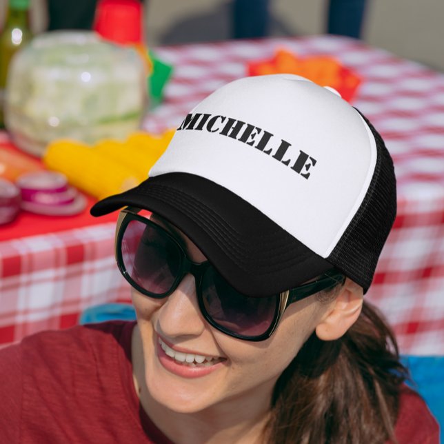 Name Custom Monogram Trucker Hat (Creator Uploaded)