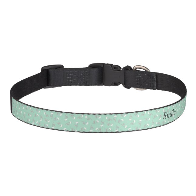 Name Custom Rose (Opal) Pet Collar (Front)