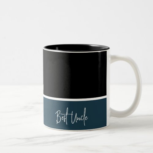 Name custom script special elegant best uncle gift Two_Tone coffee mug
