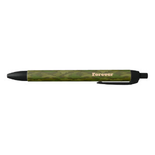 Name Customization Camouflage Khaki Black Ballpoin Pen