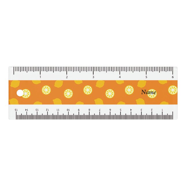 Name Customization Lemon Orange Ruler (Front)