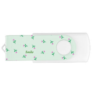 Name Customization Wildcat Mint Green Flash Drive