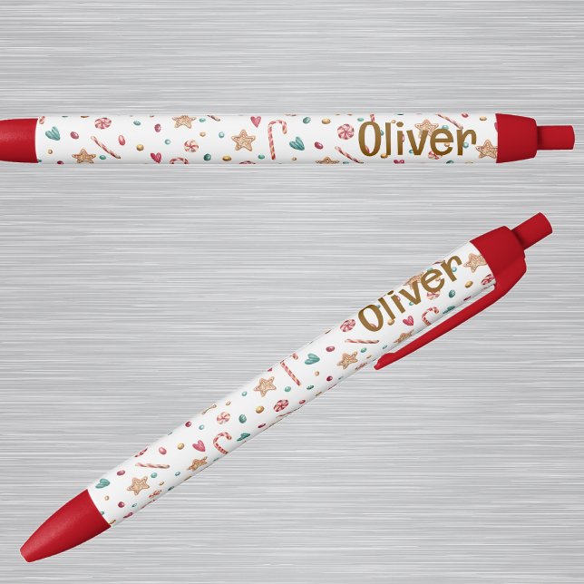 Name || Cute Holiday Cookies and Candy Pattern Ink Pen (Creator Uploaded)