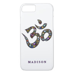 Name cute ohm emoji om symbol emojis hipster yoga iPhone 8/7 case