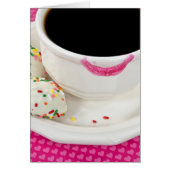 Name Day lipstick on coffee cup with cookies (Front)