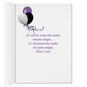 Name Day pansy basket Cards (Inside (Right))