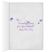 Name Day-pink and purple tulip bunch (Inside (Right))