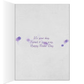 Name Day purple tulips and wine (Inside (Right))