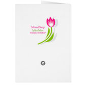 Name Day-teddy bear with tulips (Back)